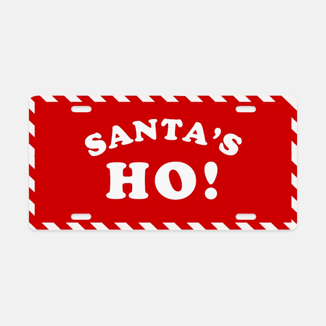 Santa's Ho! License Plate