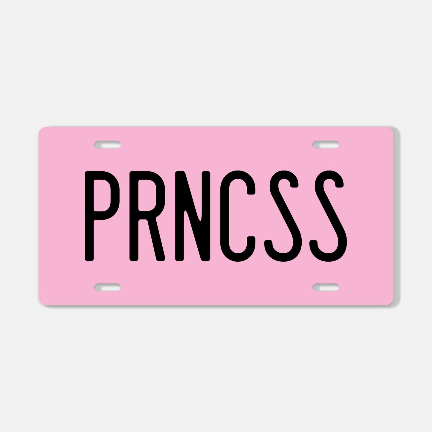 Front License Plate For Women | Princess | PRNCSS | Pink License Plate | Car Accessories For Women