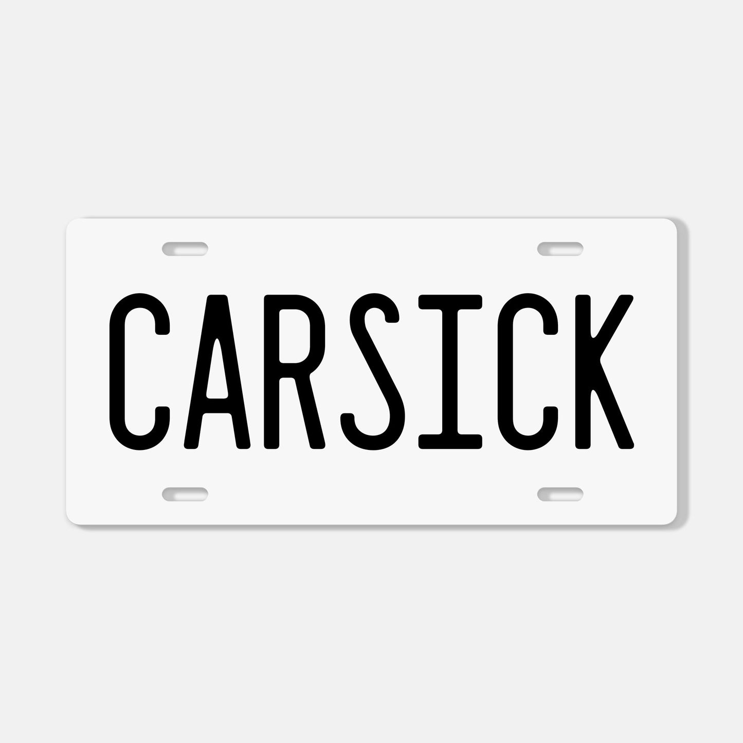 CARSICK License Plate
