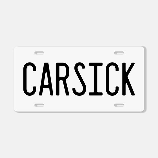 CARSICK License Plate