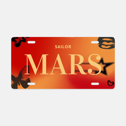 SAILOR MARS License Plate