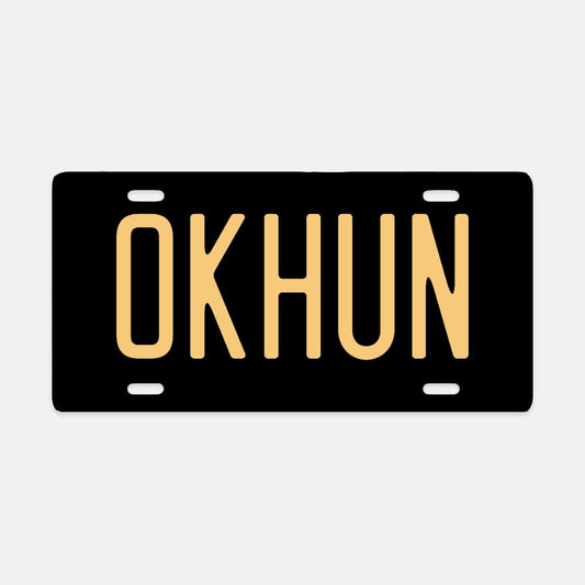 OK HUN License Plate