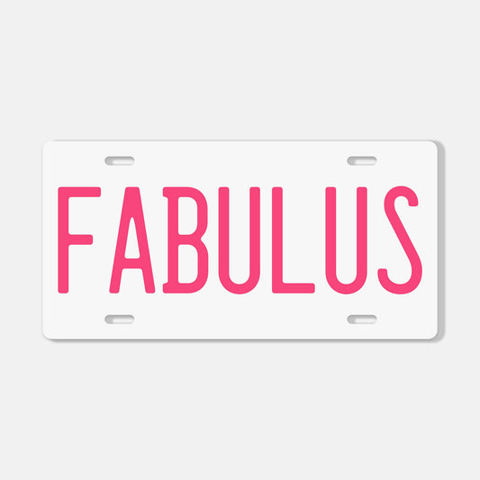 FABULUS License Plate