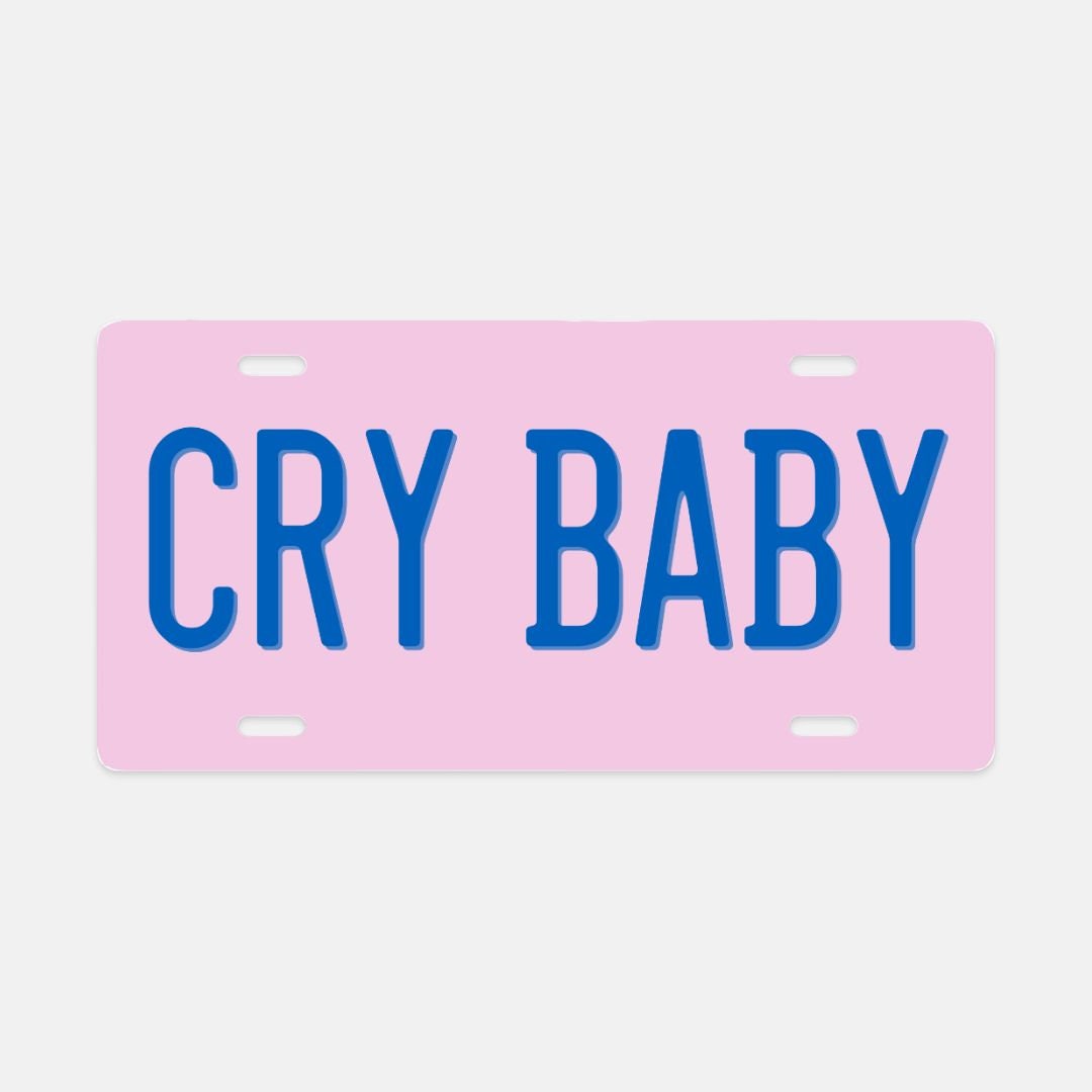CRY BABY License Plate