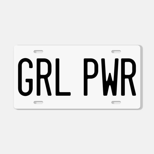 Front License Plate | GRL PWR | Girl Power | License Plate for Women